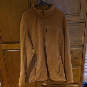 Eastern Mountain Sports burnt orange Fleece Zip-Up Jacket